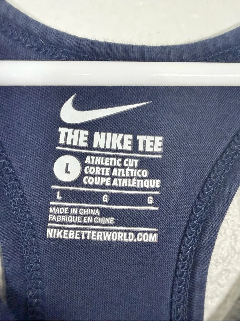 Nike Shirt Navy Blue USA Olympic Team Racerback Tank Top Sport Girl Youth Large